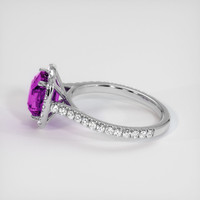 2.34 Ct. Sapphire Ring, 18K White Gold 4