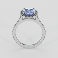 2.09 Ct. Violet Sapphire Ring, 18K White Gold 3
