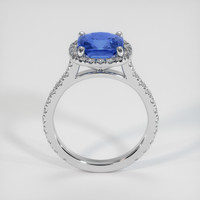 2.05 Ct. Blue Sapphire Ring, 18K White Gold 3