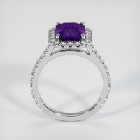3.06 Ct. Color Change Sapphire Ring, 18K White Gold 3