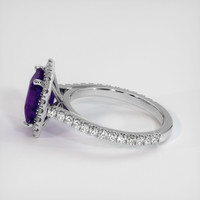 3.06 Ct. Color Change Sapphire Ring, 18K White Gold 4