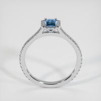 0.65 Ct. Sapphire Ring, 18K White Gold 3