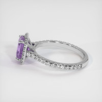 1.66 Ct. Purple Sapphire Ring, 18K White Gold 4