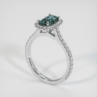 1.26 Ct. Sapphire Ring, 18K White Gold 2