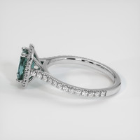 1.26 Ct. Sapphire Ring, 18K White Gold 4