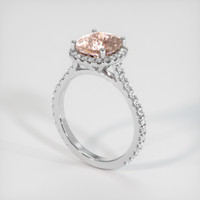 2.48 Ct. Sapphire Ring, 18K White Gold 2