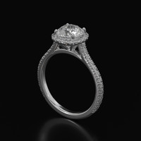 1.79 Ct. Sapphire Ring, 18K White Gold 2