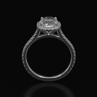 1.79 Ct. Sapphire Ring, 18K White Gold 3