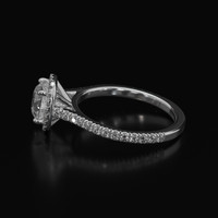 1.79 Ct. Sapphire Ring, 18K White Gold 4