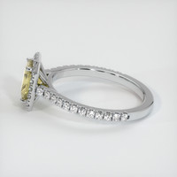 1.02 Ct. Yellow Sapphire Ring, 18K White Gold 4