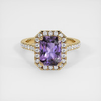 2.67 Ct. Purple Spinel Ring, 10K Yellow Gold 1