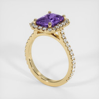 2.67 Ct. Purple Spinel Ring, 10K Yellow Gold 2