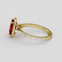 2.01 Ct. Ruby Ring, 10K Yellow Gold 4