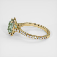 3.20 Ct. Green Sapphire Ring, 10K Yellow Gold 4