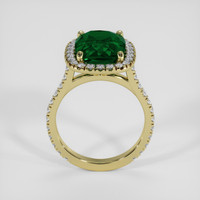5.56 Ct. Green Tsavorite Garnet Ring, 14K Yellow Gold 3