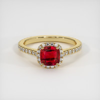 1.37 Ct. Ruby Ring, 14K Yellow Gold 1