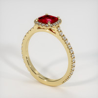 1.37 Ct. Ruby Ring, 14K Yellow Gold 2