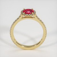 0.89 Ct. Ruby Ring, 14K Yellow Gold 3