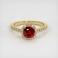 1.25 Ct. Ruby Ring, 14K Yellow Gold 1