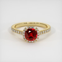 1.26 Ct. Ruby Ring, 14K Yellow Gold 1