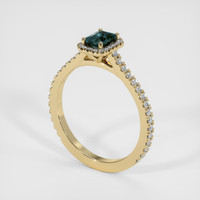 0.60 Ct. Sapphire Ring, 14K Yellow Gold 2