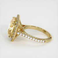 11.02 Ct. Yellow Sapphire Ring, 14K Yellow Gold 4