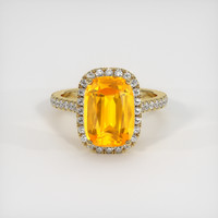 6.06 Ct. Sapphire Ring, 14K Yellow Gold 1