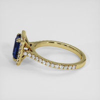 1.24 Ct. Blue Sapphire Ring, 18K Yellow Gold 4