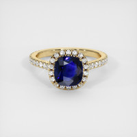 1.79 Ct. Sapphire Ring, 18K Yellow Gold 1