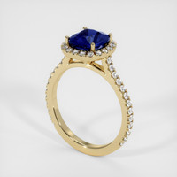 1.79 Ct. Sapphire Ring, 18K Yellow Gold 2