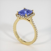 4.09 Ct. Color Change Sapphire Ring, 18K Yellow Gold 2