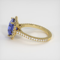 4.09 Ct. Color Change Sapphire Ring, 18K Yellow Gold 4