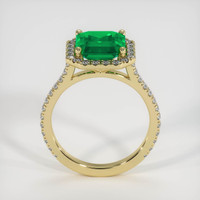 2.07 Ct. Emerald  Ring - 18K Yellow Gold