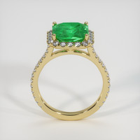 2.78 Ct. Emerald Ring, 18K Yellow Gold 3