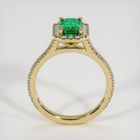 1.11 Ct. Emerald Ring, 18K Yellow Gold 3