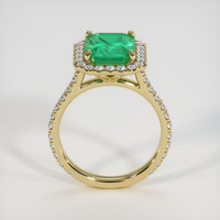 2.91 Ct. Emerald Ring, 18K Yellow Gold 3