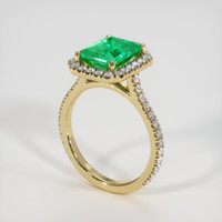 2.25 Ct. Emerald Ring, 18K Yellow Gold 2