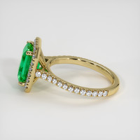 2.25 Ct. Emerald Ring, 18K Yellow Gold 4