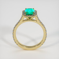 1.21 Ct. Emerald Ring, 18K Yellow Gold 3