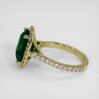 5.56 Ct. Green Tsavorite Garnet Ring, 18K Yellow Gold 4