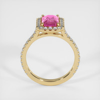 2.03 Ct. Pink Sapphire Ring, 18K Yellow Gold 3