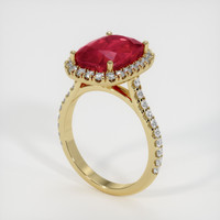 4.84 Ct. Ruby Ring, 18K Yellow Gold 2