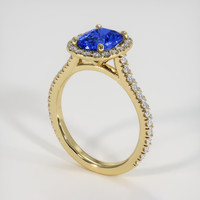 1.95 Ct. Blue Sapphire Ring, 18K Yellow Gold 2