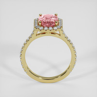 3.37 Ct. Padparadscha Sapphire Ring, 18K Yellow Gold 3