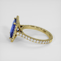 3.86 Ct. Blue Sapphire Ring, 18K Yellow Gold 4