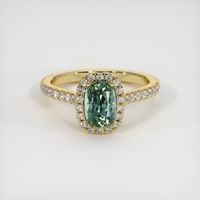 1.63 Ct. Sapphire Ring, 18K Yellow Gold 1