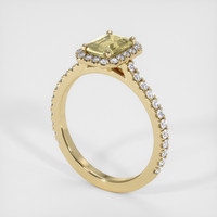 1.02 Ct. Yellow Sapphire Ring, 18K Yellow Gold 2