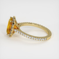 3.39 Ct. Sapphire Ring, 18K Yellow Gold 4