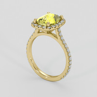 2.68 Ct. Yellow Sapphire Ring, 18K Yellow Gold 2