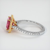 2.08 Ct. Pink Sapphire Ring, 18K Yellow & White 4